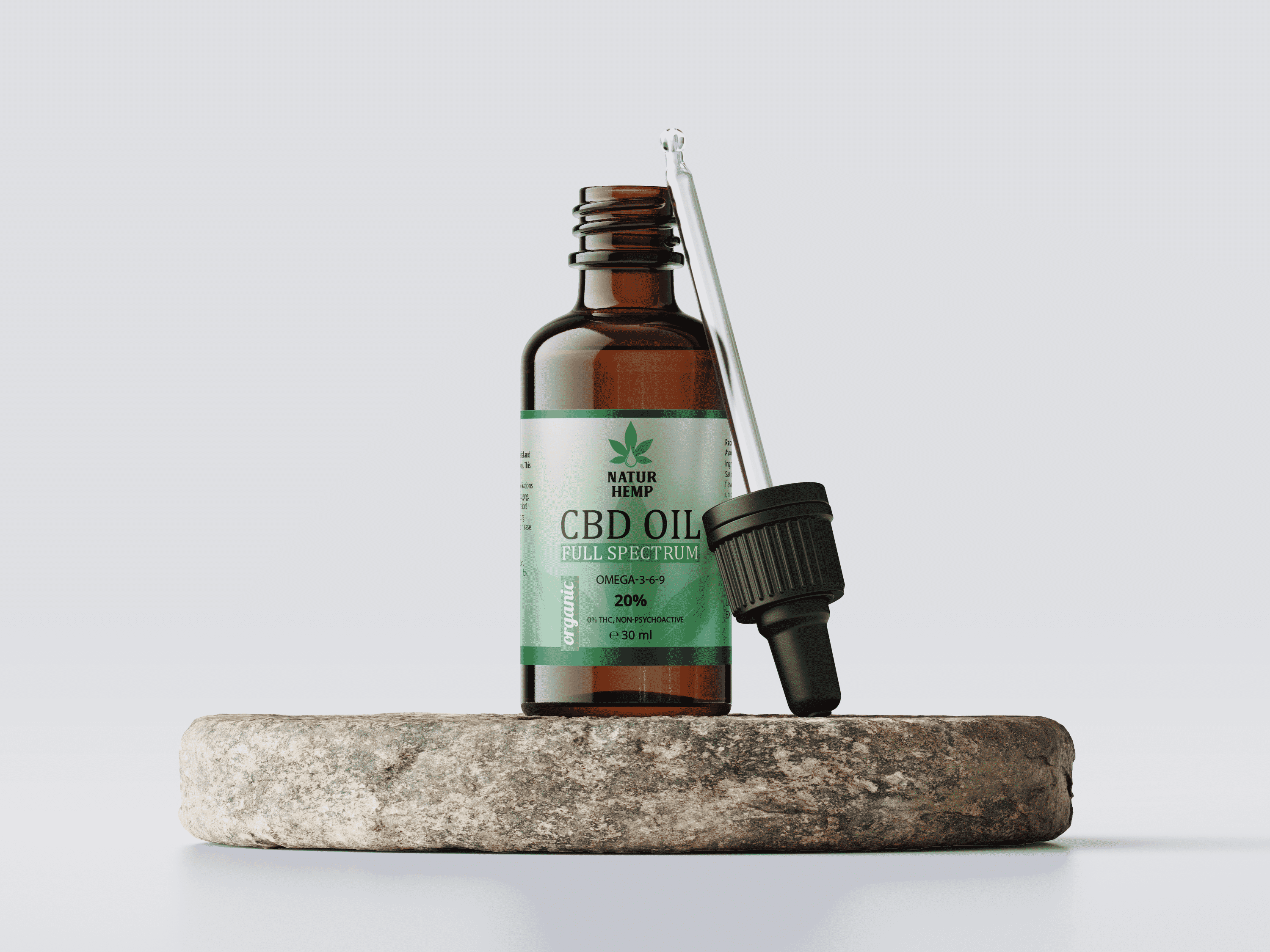 NATUR HEMP, ULEI CBD 20% ORGANIC, 30 ML - imagine 3