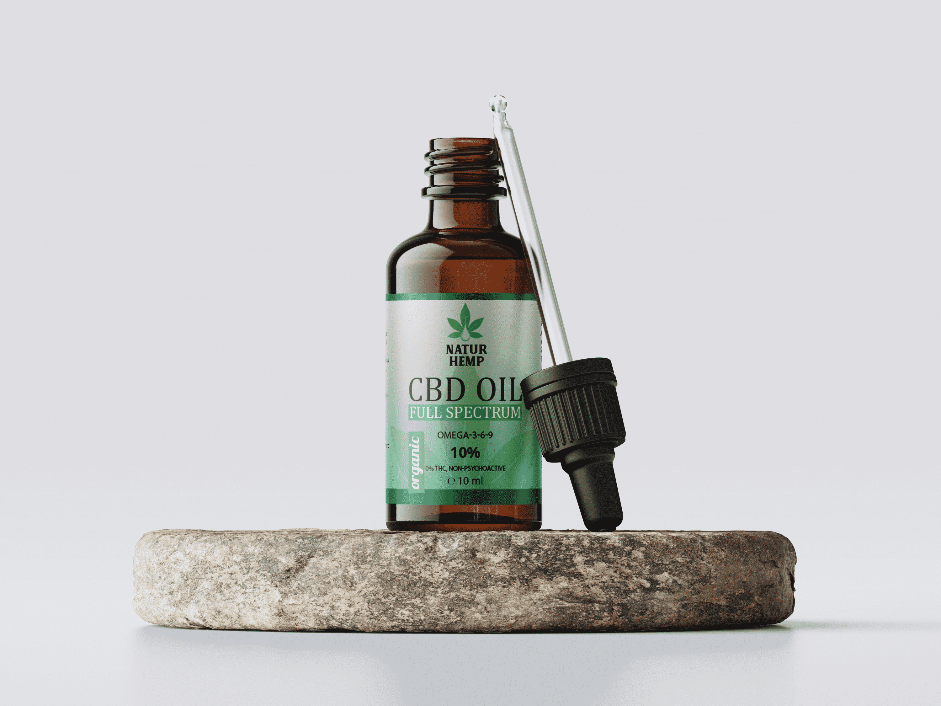 NATUR HEMP, ULEI CBD 10% ORGANIC, 10 ML - imagine 3