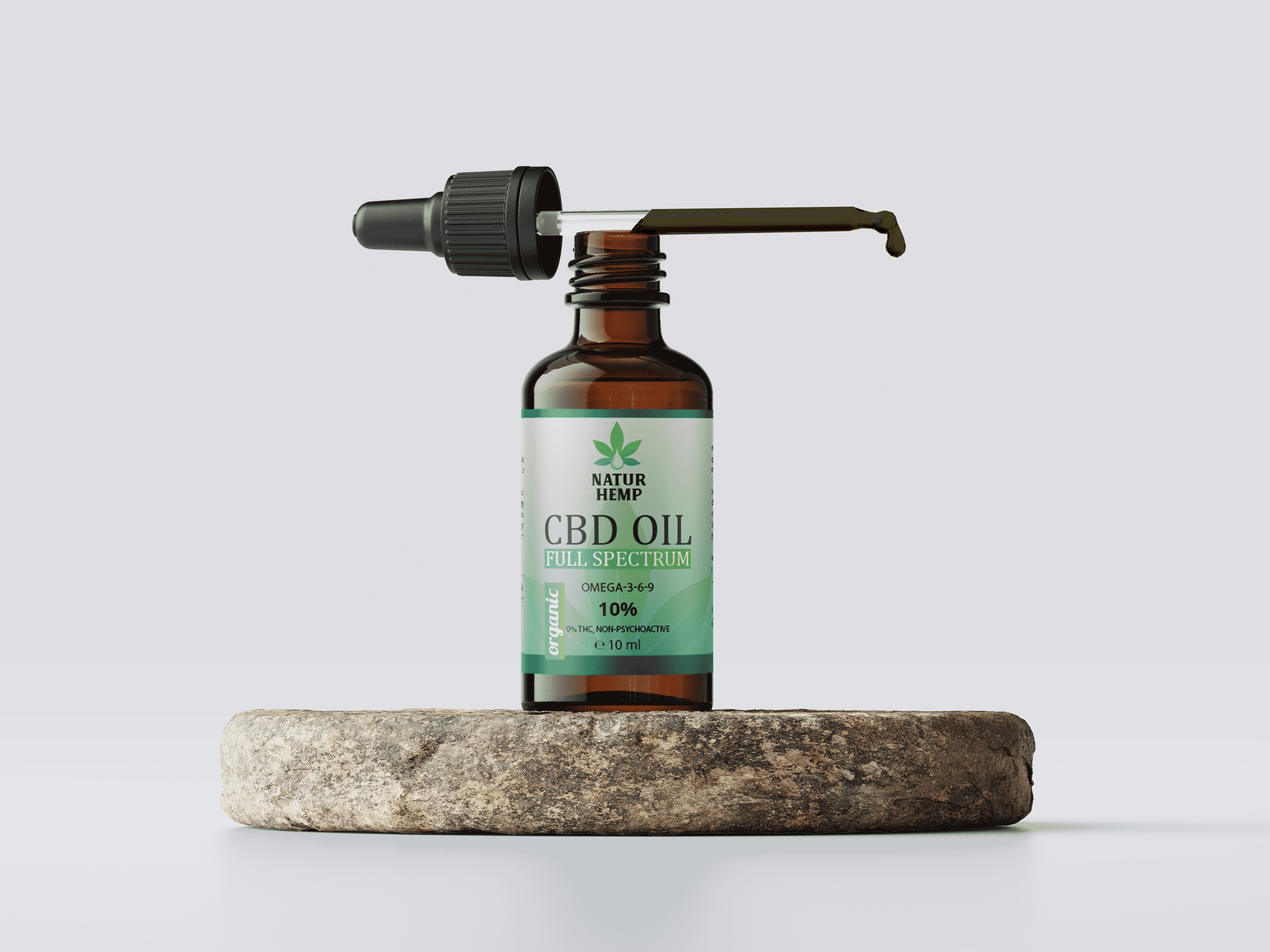 NATUR HEMP, ULEI CBD 10% ORGANIC, 10 ML - imagine 2