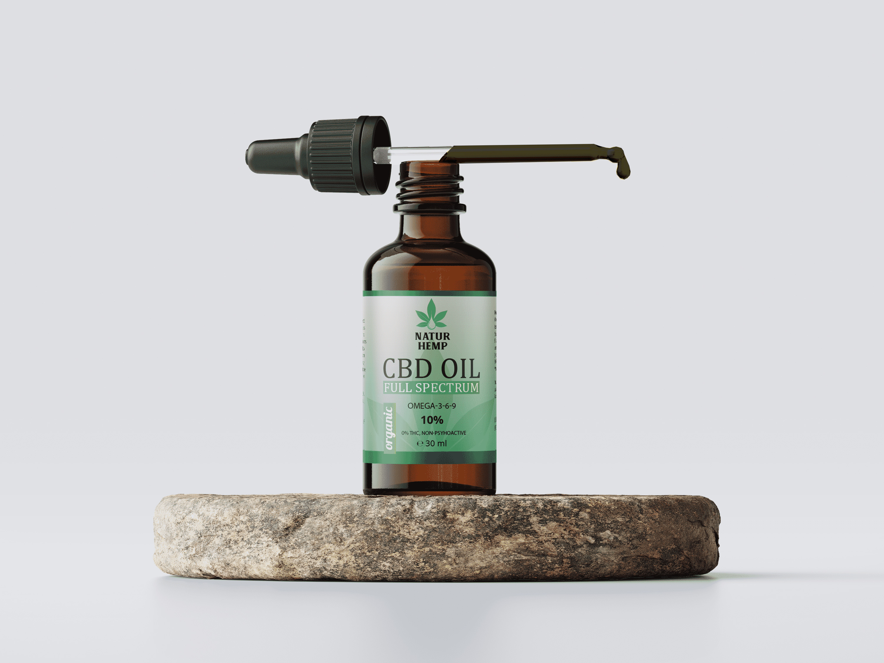 NATUR HEMP, ULEI CBD 10% ORGANIC, 30 ML - imagine 2