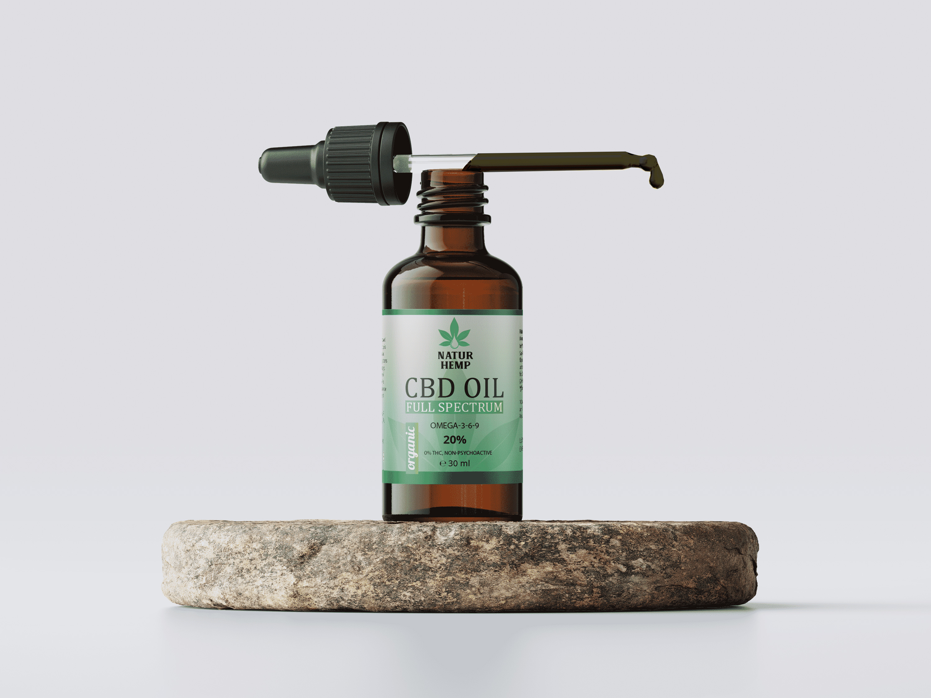 NATUR HEMP, ULEI CBD 20% ORGANIC, 30 ML - imagine 2