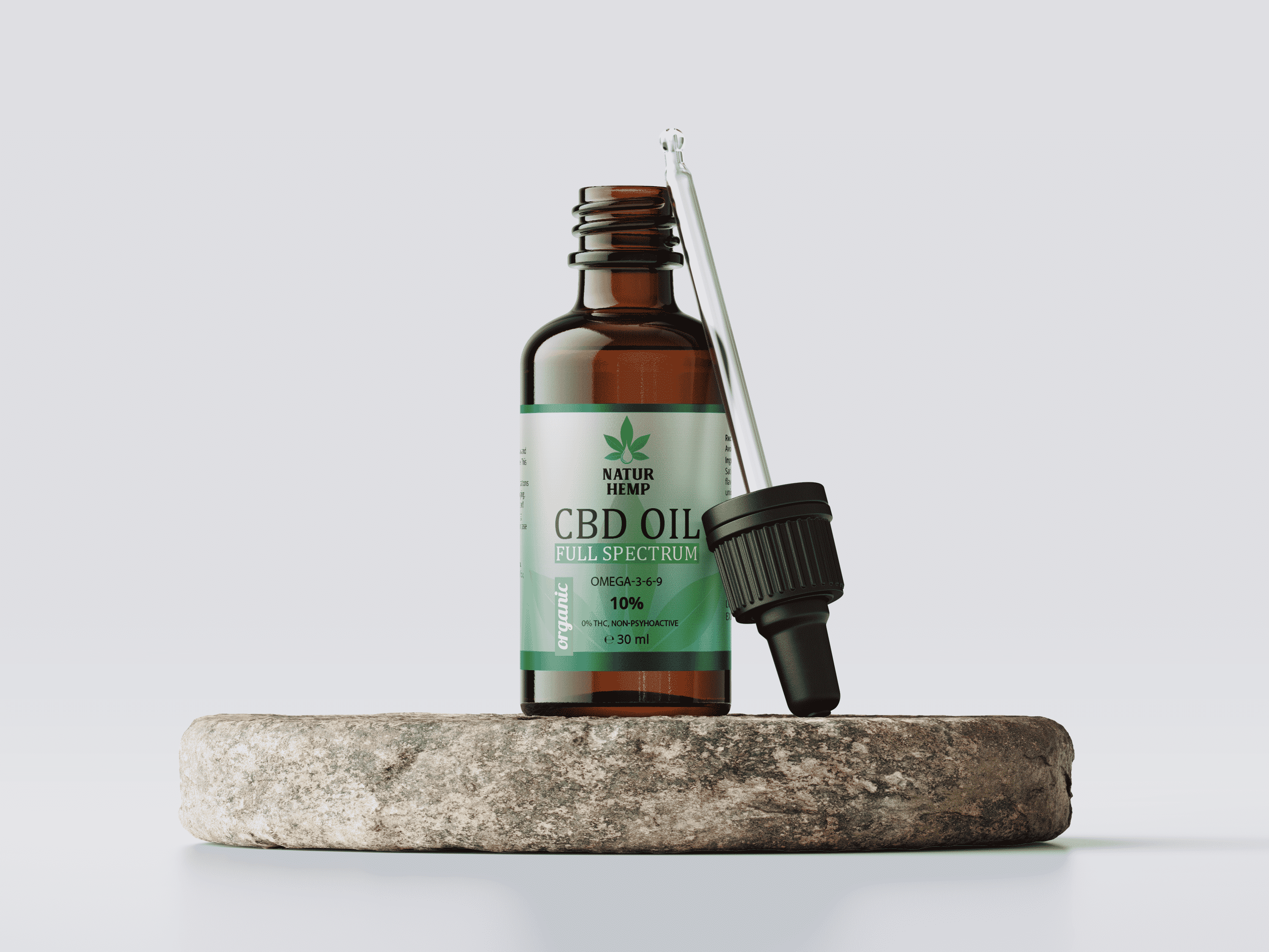 NATUR HEMP, ULEI CBD 10% ORGANIC, 30 ML - imagine 3