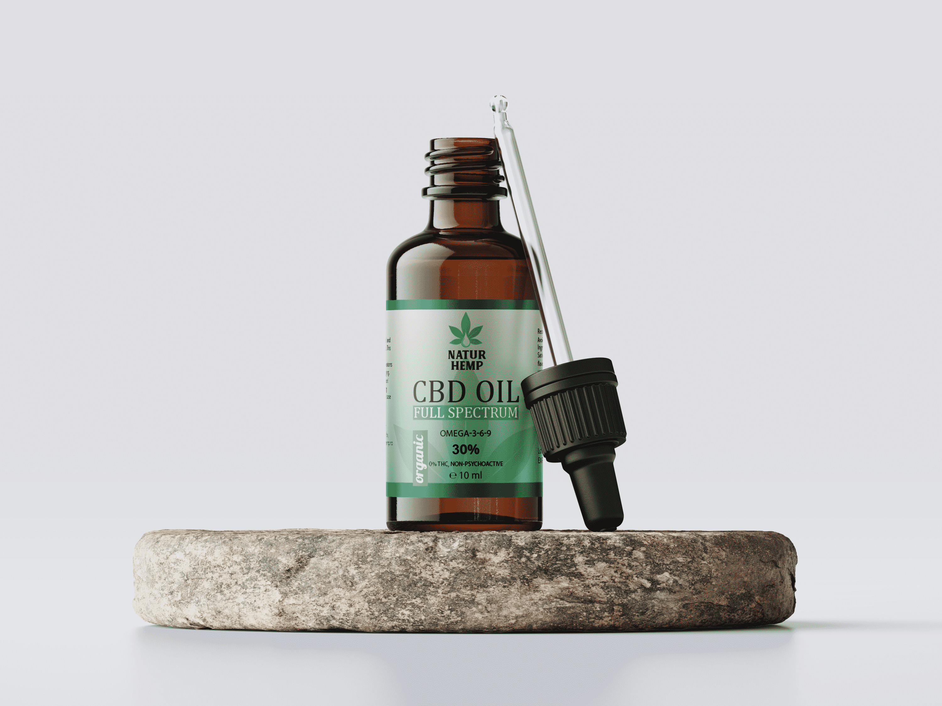NATUR HEMP, ULEI CBD 30% ORGANIC, 10 ML - imagine 3