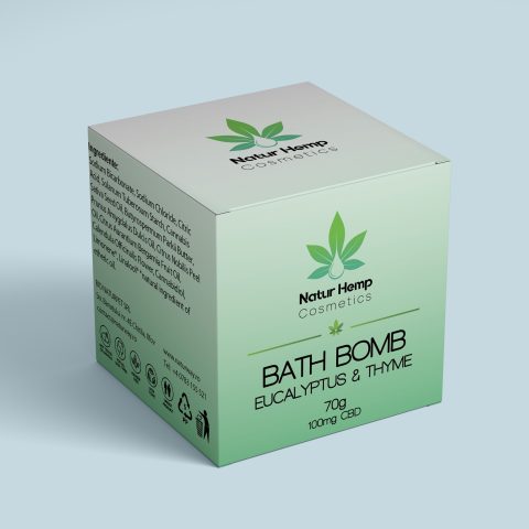BOMBA DE BAIE CU CBD - EUCALIPT & CIMBRU