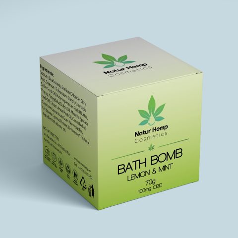 BOMBA DE BAIE CU CBD - LAMAIE & MENTA