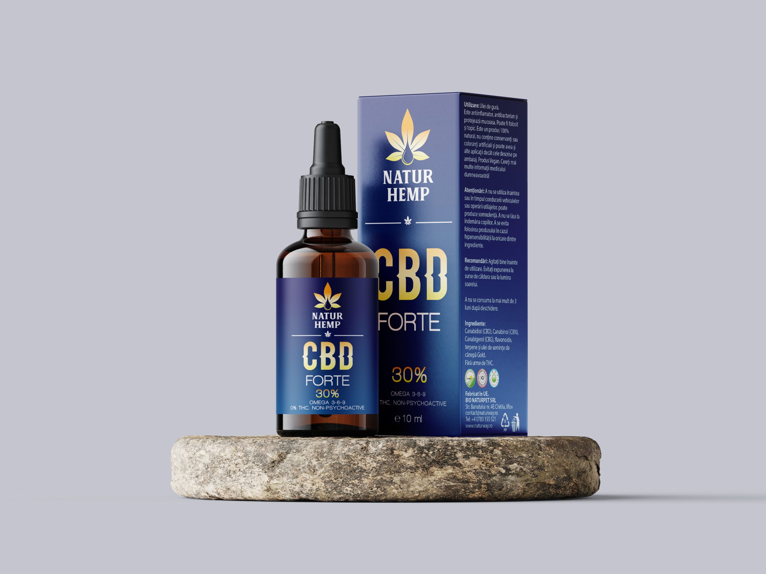 NATUR HEMP, CBD FORTE 30%, 10 ML - imagine 3
