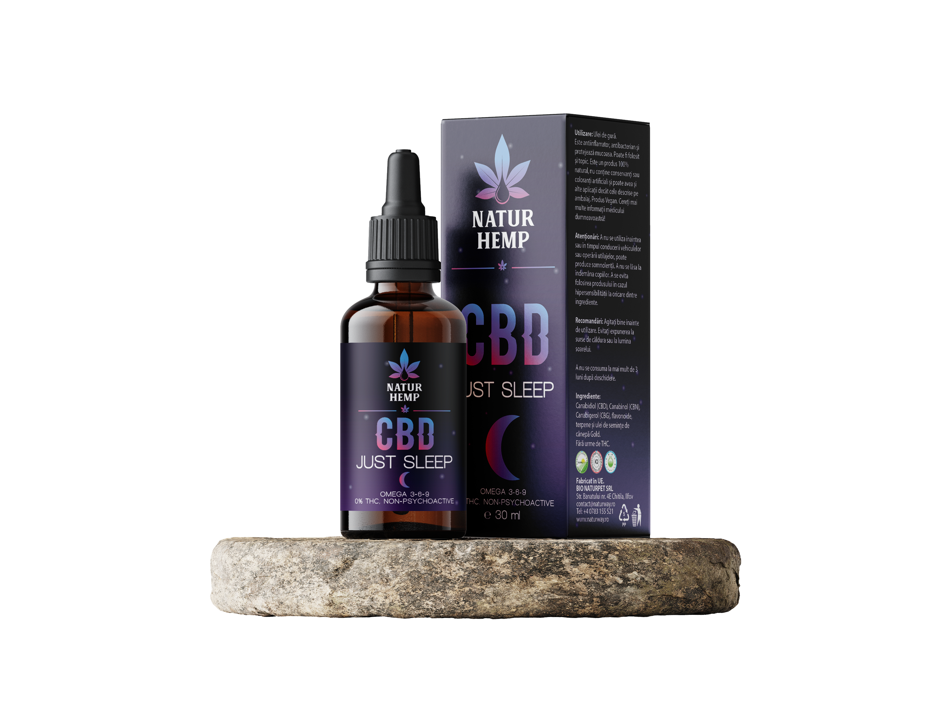 NATUR HEMP, JUST SLEEP CBD 20%, 30 ML
